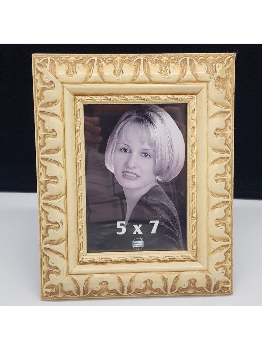 Ornate 5x7 Picture Frame Vintage 1980s Style Carved Design Greco